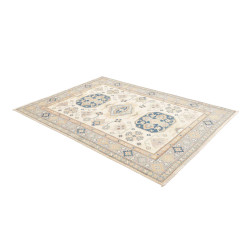 Tappeto Kazak Afghanistan 150x208 Crema Bianco