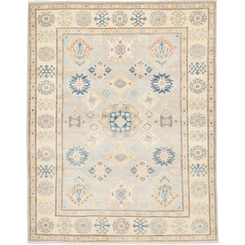 Tappeto Kazak Afghanistan 156x196 Azzurro Cielo