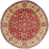 Tappeto Kazak Afghanistan 200x200 Rosso Cremisi