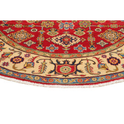 Tappeto Kazak Afghanistan 200x200 Rosso Cremisi