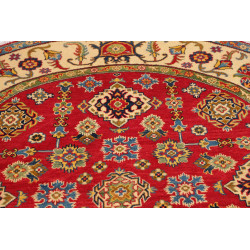 Tappeto Kazak Afghanistan 200x200 Rosso Cremisi