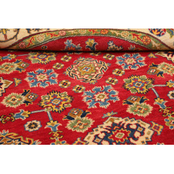 Tappeto Kazak Afghanistan 200x200 Rosso Cremisi