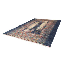 Tappeto Mosaic Pakistan 267x360 Blu Beige Terra