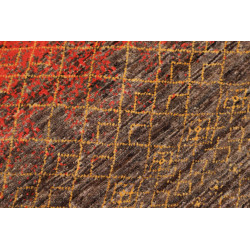 Tappeto Royal Gabbeh Pakistan 81x251 Arancio Br