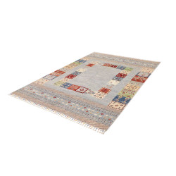 Tappeto Siva Pakistan 170x238 Grigio Azzurro Ch
