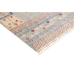 Tappeto Siva Pakistan 170x238 Grigio Azzurro Ch