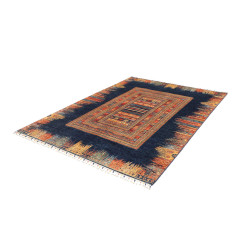 Tappeto Siva Pakistan 170x235 Blu Navy Arancio