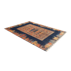 Tappeto Siva Pakistan 170x235 Blu Navy Arancio