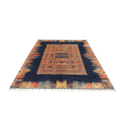 Tappeto Siva Pakistan 170x235 Blu Navy Arancio