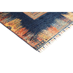 Tappeto Siva Pakistan 170x235 Blu Navy Arancio