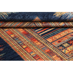 Tappeto Siva Pakistan 170x235 Blu Navy Arancio