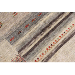 Tappeto Siva Pakistan 171x249 Beige Marrone Gri