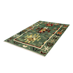 Tappeto Gabbeh Marrakech Pakistan 155x215 Verde