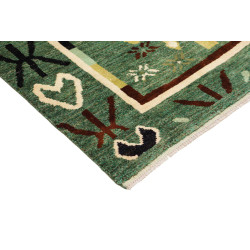 Tappeto Gabbeh Marrakech Pakistan 155x215 Verde