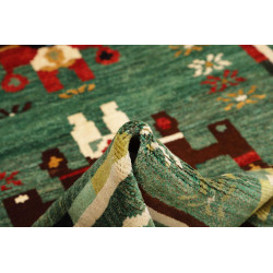 Tappeto Gabbeh Marrakech Pakistan 155x215 Verde