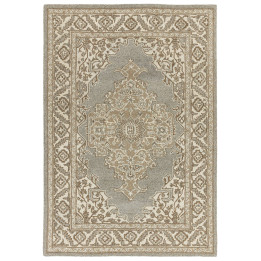 Rug Bronte Fine Loop floral with medallion beige