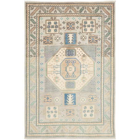 Tappeto Kazak Afghanistan 119x180 Grigio Azzurr