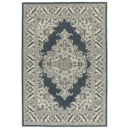 Tappeto Bronte Fine Loop stilizzato grigio scuro