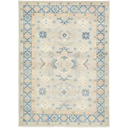 Rug Kazak Afghanistan 149x204 Soft Grey Light B