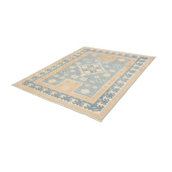 Rug Kazak Afghanistan 164x200 Pastel Blue Peach