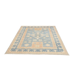Rug Kazak Afghanistan 164x200 Pastel Blue Peach