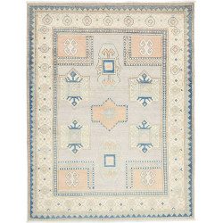 Rug Kazak Afghanistan 150x197 Light Grey Cream