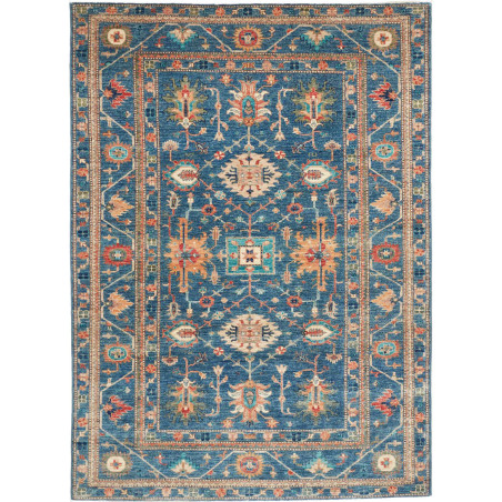 Rug Kazak Fine Pakistan 172x240 Blue Orange Ter