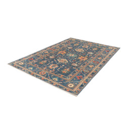 Rug Kazak Fine Pakistan 172x240 Blue Orange Ter