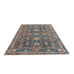 Rug Kazak Fine Pakistan 172x240 Blue Orange Ter