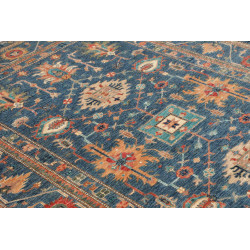 Rug Kazak Fine Pakistan 172x240 Blue Orange Ter