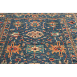 Rug Kazak Fine Pakistan 172x240 Blue Orange Ter
