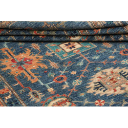 Rug Kazak Fine Pakistan 172x240 Blue Orange Ter