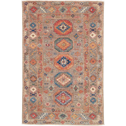 Rug Kazak Fine Pakistan 123x190 Brown Grey Terr