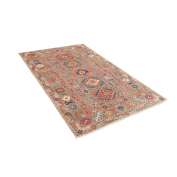 Rug Kazak Fine Pakistan 123x190 Brown Grey Terr