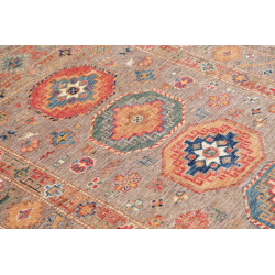 Rug Kazak Fine Pakistan 123x190 Brown Grey Terr