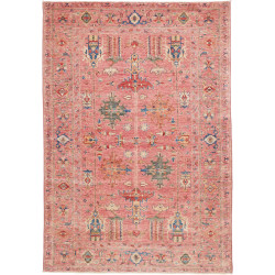 Rug Kazak Fine Pakistan 164x241 Antique Rose Bl