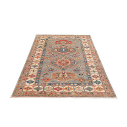 Rug Kazak Fine Pakistan 123x188 Grayish Blue Te