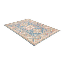 Rug Kazak Afghanistan 147x193 Sky Blue Terracot