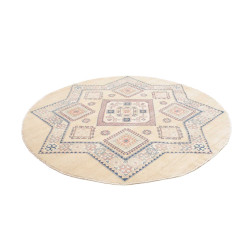 Rug Kazak Afghanistan 201x198 Cream Ivory Sky B