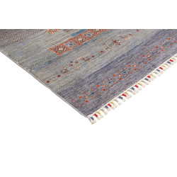 Tappeto Siva Pakistan 168x244 Grigio Blu Terrac