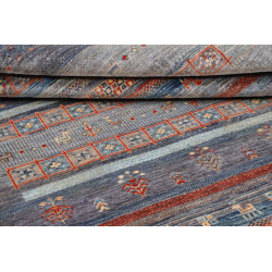 Tappeto Siva Pakistan 168x244 Grigio Blu Terrac