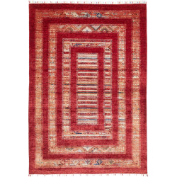 Tappeto Siva Pakistan 169x242 Rosso Intenso Bei