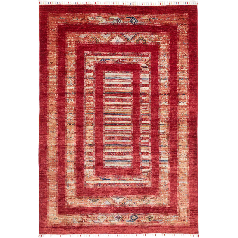Tappeto Siva Pakistan 169x242 Rosso Intenso Bei