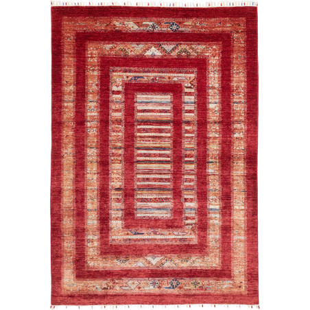 Tappeto Siva Pakistan 169x242 Rosso Intenso Bei