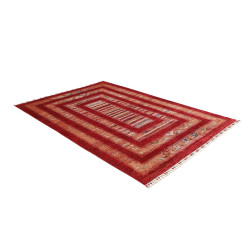 Tappeto Siva Pakistan 169x242 Rosso Intenso Bei