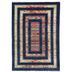 Tappeto Siva Pakistan 169x240 Blu Marino Beige