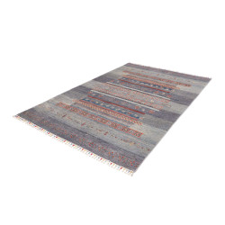 Tappeto Siva Pakistan 167x248 Blu Grigio Lavand
