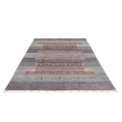 Tappeto Siva Pakistan 167x248 Blu Grigio Lavand