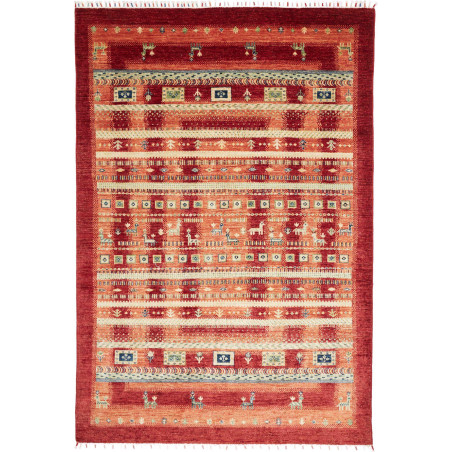 Tappeto Siva Pakistan 170x251 Rosso Terracotta