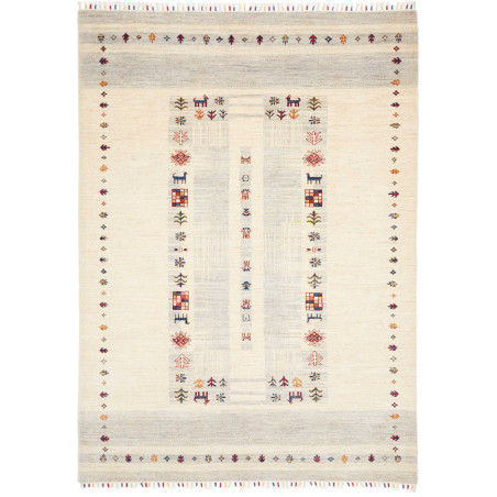 Tappeto Siva Pakistan 172x241 Crema Grigio Mult